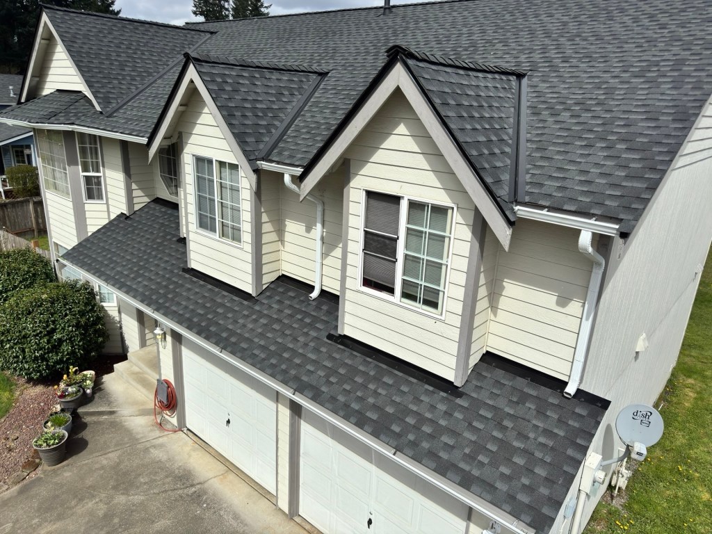 See examples of residential reroofs and roof replacements featuring architectural asphalt shingles, updated underlayment, flashing improvements, and finished roof systems built for long-term performance.